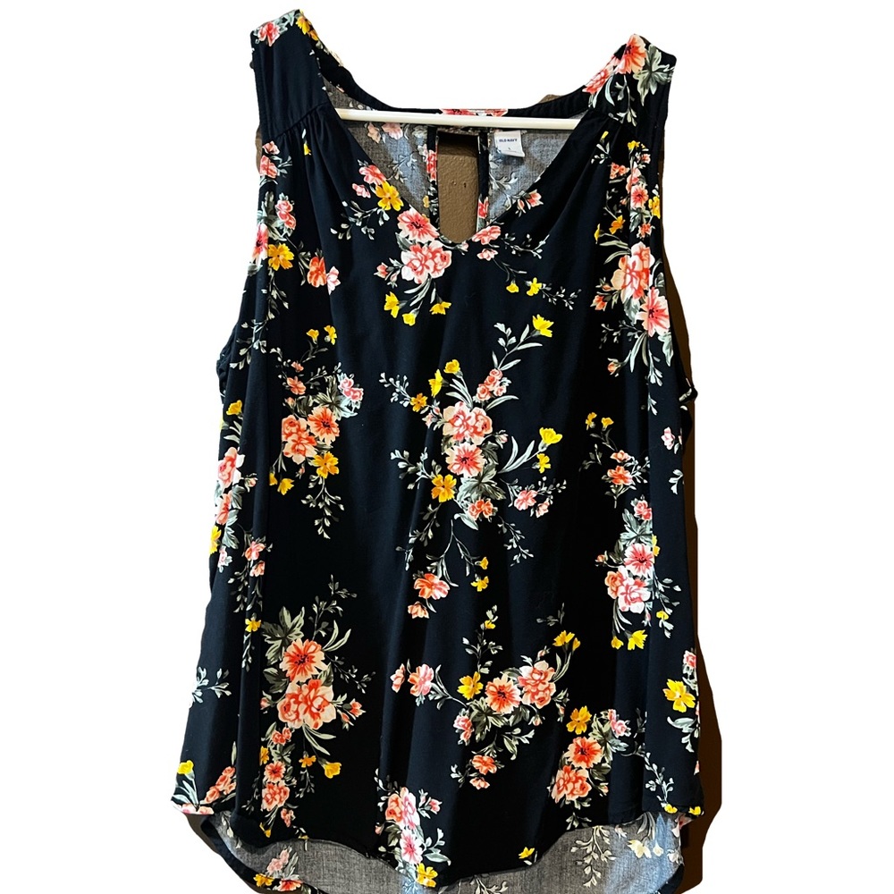 Old navy women's L floral tank top